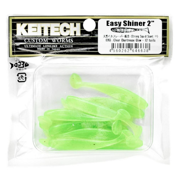Keitech Easy Shiner 2'' 5cm 1g 026S CLEAR CHARTREUSE GLOW 12szt - op