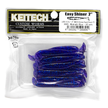 Keitech Easy Shiner 2'' 5cm 1g 308S MIDNIGHT BLUE 12szt - op