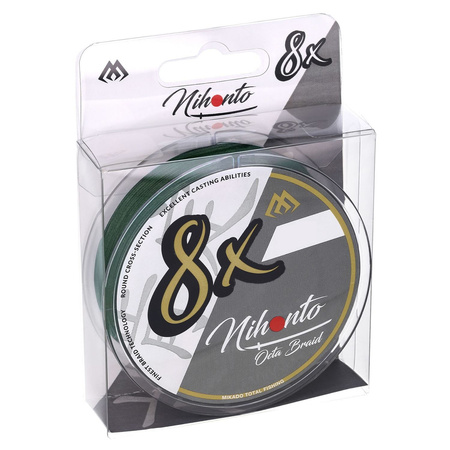 Plecionka Mikado Nihonto OCTA BRAID 150m 0.10mm 7.75kg GREEN Z24G-010