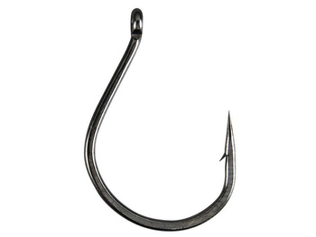 Hak GAMAKATSU 185004 Worm 318 Wacky kolor CZARNY #2/0 - 6szt.