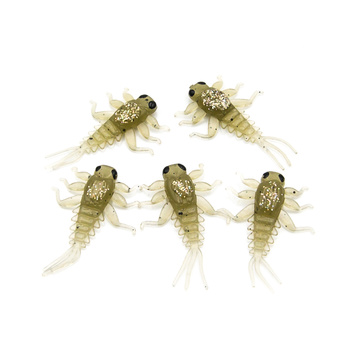 Fishchaser Microlarvae jętka 2,7cm 1g OLIVE AND PEPPER 5szt.