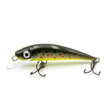 Wobler pstrągowy USAK Fury 5cm 4g DARK LEMON TROUT