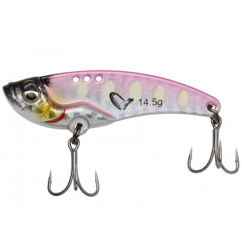 Cykada Savage Gear Vib Blade SW szybko tonąca 4,5cm 8,5g PINK GLOW DOT 73578