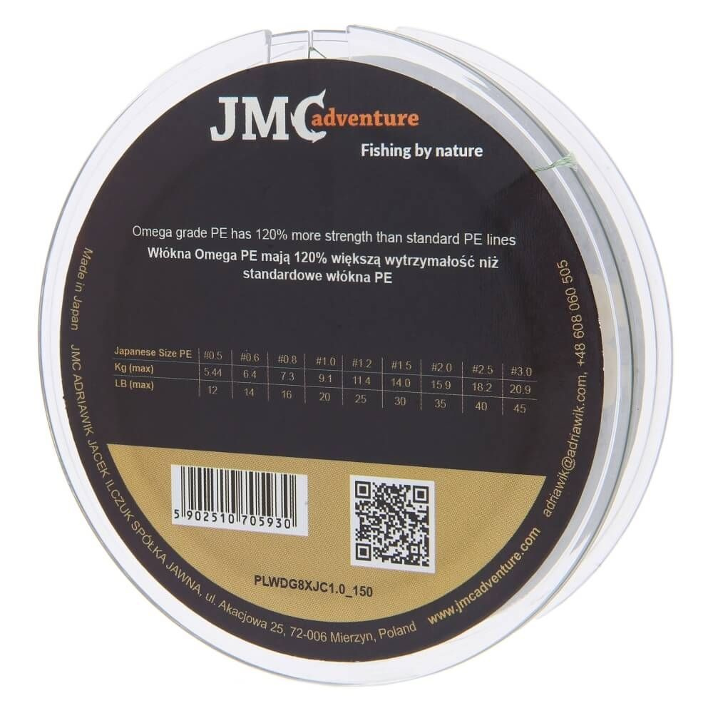 世界　(hervest moon × igdrasill) from pleco Japońska plecionka ośmiosplotowa 8XCJ PE1.0 150m 9.1kg