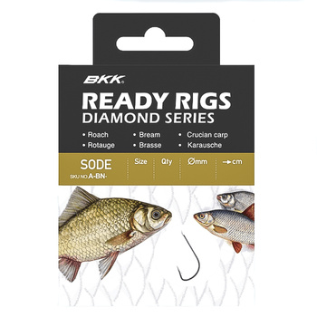 Haczyki z przyponem BKK Sode NI #8 0,16mm 70cm A-BW-2818