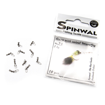 Agrafka Spinwal mikro z krętlikiem No.23 2kg - 10szt