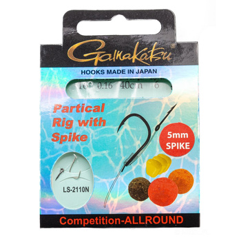 Gamakatsu 16 Preda Booklet Practical Rig With Spike 2110N #16 0,16mm 40cm 6szt 180051-1600