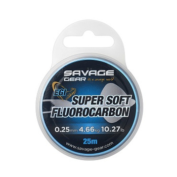 Savage Gear Super Soft Fluorocarbon EGI 25m 0.25mm 4.66kg  74481