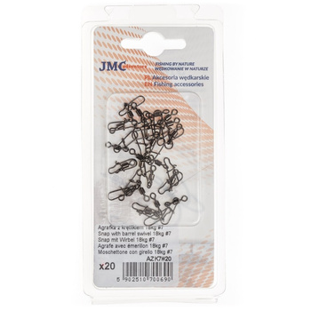 Agrafka z krętlikiem JMC #7 18kg 20szt AZK#7/20
