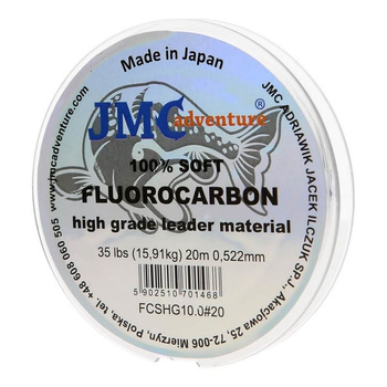 Miękki Fluorocarbon JMC 15,91kg 20m 0.52mm PE#10.0