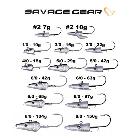 Główka Jigowa Savage Gear SANDEEL JIGHEAD #6/0 65g 2szt 48658