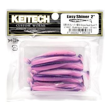 Keitech Easy Shiner 2'' 5cm 1g LT#03T BUBBLEGUM GRAPE 12szt - op
