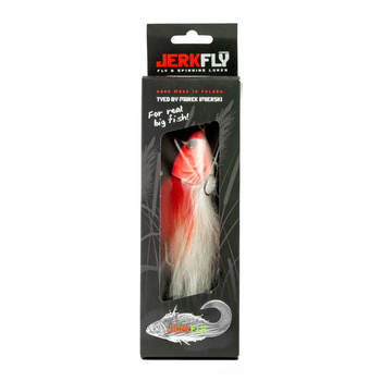 Streamer Szczupakowy JerkFly 20cm 30g RED/WHITE