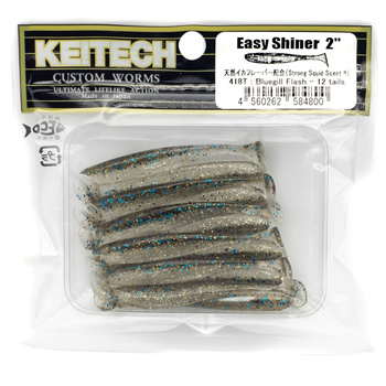 Keitech Easy Shiner 2'' 5cm 1g 418T BLUEGILL FLASH 12szt - op