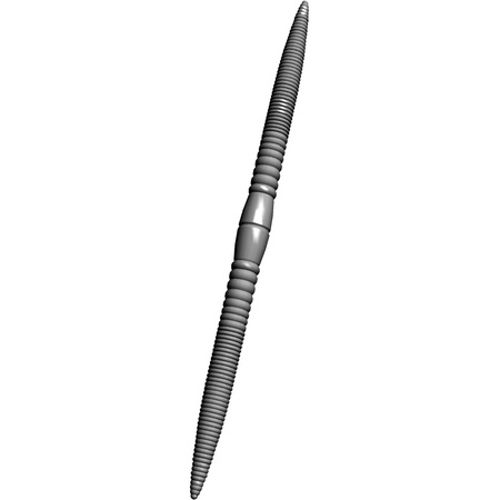 Libra Lures Bass Fat Boy Wacky Worm 12,8cm 4,4g 004 SILVER PEARL WITH BLACK & SILVER PEPPER 8szt