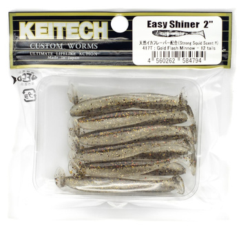 Keitech Easy Shiner 2'' 5cm 1g 417T GOLD FLASH MINNOW 12szt - op