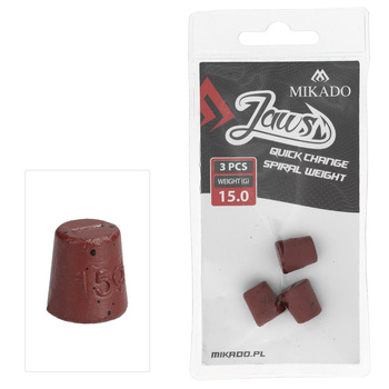 Wymienne Obciążenie Do Wkrętów Mikado Jaws Quick Change Spiral 15g 3szt