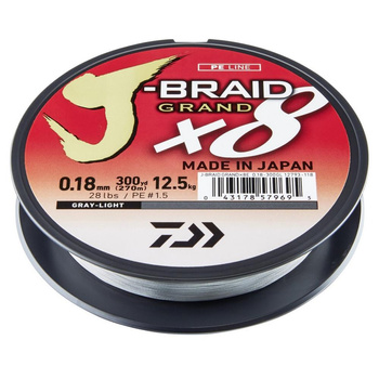 Plecionka Daiwa J-Braid Grand X8 135m 0.20mm 16kg LIGHT GREY 12793-020