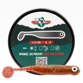 Great Fish GF1 Fish Scent 49mm 1g MOTOR OIL RED 10szt.