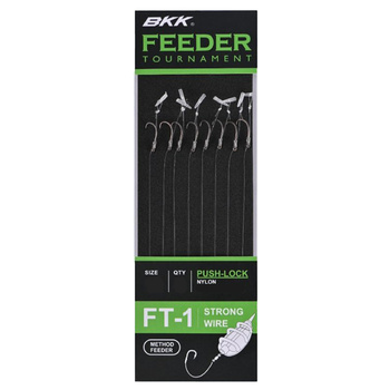Przypony BKK Method Feeder Tournament FT-1 PL #12 10cm 0,23mm 8szt A-BW-5024