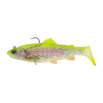 3D Trout Shad Savage Gear 17cm 90g Fast Sinking CLEAR LEMON TROUT