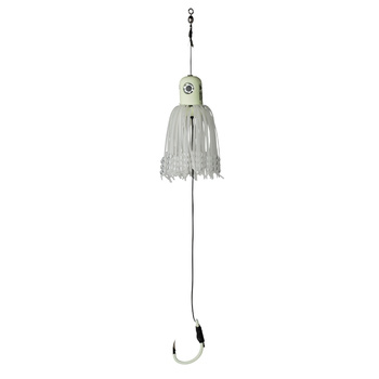 MADCAT A-Static ADJ. Clonk Teaser 33cm #10/0 150g Sinking GLOW IN THE DARK SVS60943