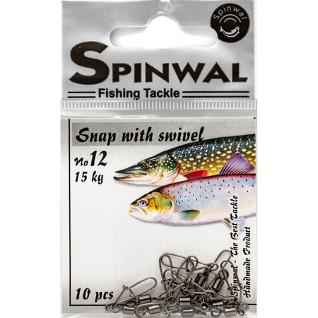 Agrafka Spinwal z krętlikiem no.12 15kg 10szt
