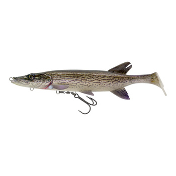 3D Pike Shad Savage Gear 20cm 65g Slow Sinking WHITE PIKE
