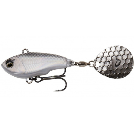 Wirujący Ogonek SG Fat Tail Spin 6,5cm 16g White Silver 71763