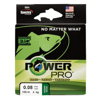 Plecionka Power Pro 0,08mm 135m 4kg/9lb MOSS GREEN PPBI13508MG