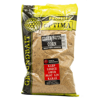 Zanęta wędkarska Profess Optima 1 kg ORZECH TYGRYSI I KUKURYDZA PROS-ZO-OTK