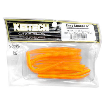 Keitech Easy Shaker 3'' 7,5cm 1g 536T ORANGE CHARTREUSE GLOW 13szt. - op.