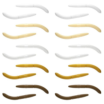 Libra Lures Fatty D'Worm 65 6,5cm 1g Bez Zapachu MIX NATURAL 10szt