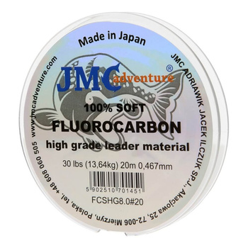Fluorocarbon JMC 100% SOFT 20m 0.467mm 30 lbs 13,64kg
