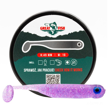Great Fish GF1 No Scent 49mm 1g GLITTER LIGHT PURPLE 10szt.