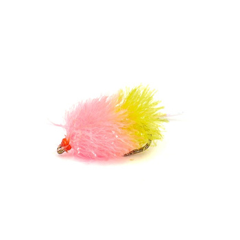 Mucha jeziorowa WP Trout with pink and yellow tail #8