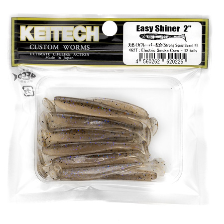 Keitech Easy Shiner 2'' 5cm 1g 462T ELECTRIC SMOKE CRAW 12szt - op