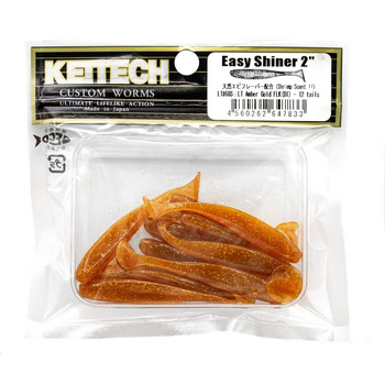 Keitech Easy Shiner 2'' 5cm 1g LT#68S LT AMBER GOLD FLK (DI) 12szt - op