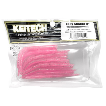 Keitech Easy Shaker 3'' 7,5cm 1g 535T PINK SILVER GLOW 13szt. - op.