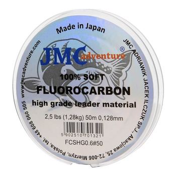 Fluorocarbon JMC Adventure 50m 0,128mm 2.5 lbs (1,28kg) PE#0.6 FCSHG0.6#50