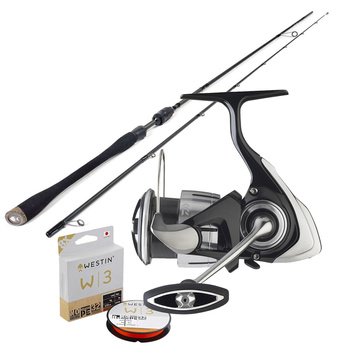 Zestaw Wędka Westin W3 Finesse + Kołowrotek DAIWA 23 Lexa LT3000 + Plecionka Westin W3