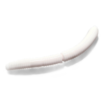 Libra Lures Robak Fatty D'Worm 75 Krill  001 WHITE