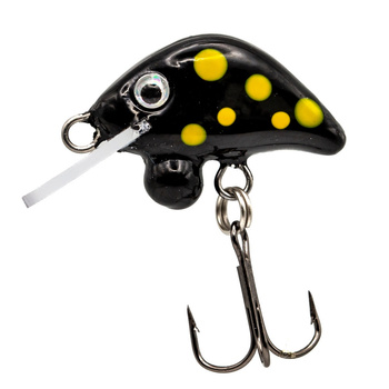 Wobler KillerEGG HMG Lures 2cm 1,8g BLACK YELLOW DOTS