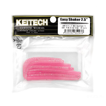 Keitech Easy Shaker 2,5'' 6,3cm 0,7g 535T PINK SILVER GLOW 14szt op.