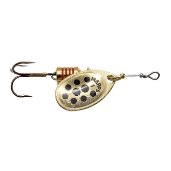 Mepps Aglia Decorees #1 3,5g ZŁOTA/CZARNE KROPKI 30114001