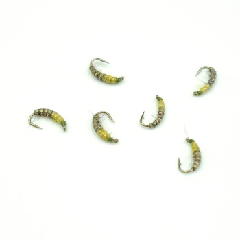 Nimfa Czech Nymph WP Dk. Olive/Chartreuse hak #10