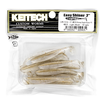 Keitech Easy Shiner 2'' 5cm 1g 481T LIGHT HITCH 12szt - op