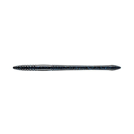 Libra Lures Bass Fat Stick Worm 12,8cm 5g 040 BLACK WITH BLUE PEPPER 8szt