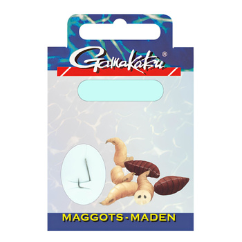 Haczyki z przyponem Gamakatsu Maggots 1010B #16 0.10mm 45cm 10 szt. BRONZE 140123-1600-10