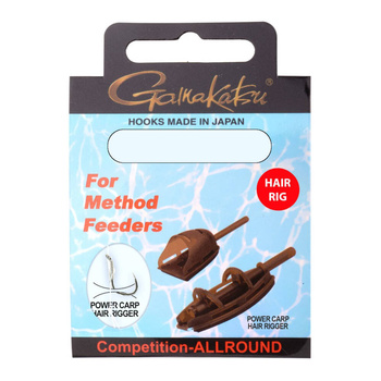 Haczyki z przyponem Gamakatsu Method Feeder Hair #8 0,25mm 12cm 6 szt. 180052-800-25